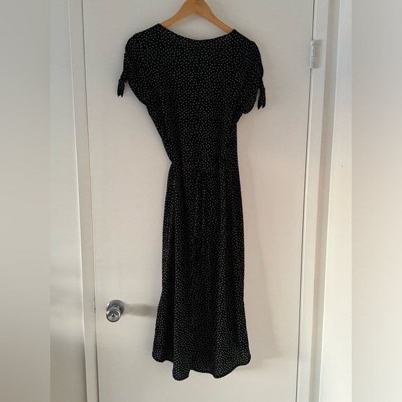H&M black polka dot wrap dress - Picture 4 of 5